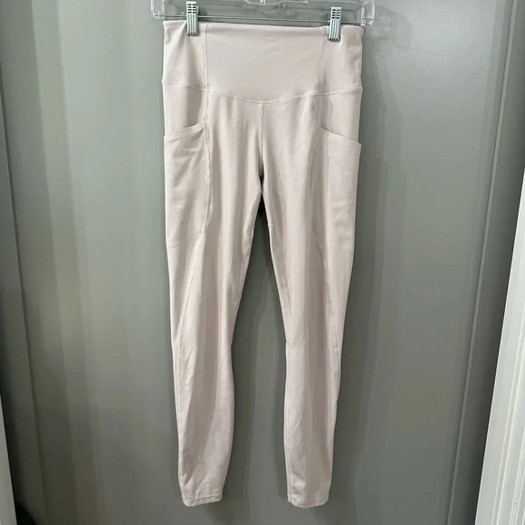 Varley Leggings Nude Pink Size Small Full Length Pockets - Picture 1 of 5